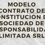modelo de contrato de constitucion de sociedad de responsabilidad limitada