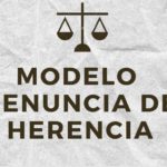 MODELO DE RENUNCIA DE HERENCIA