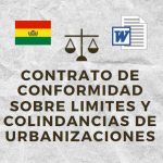 CONTRATO DE CONFORMIDAD SOBRE LIMITES Y COLINDANCIAS DE URBANIZACIONES
