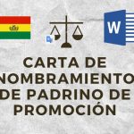 Carta de Nombramiento de Padrino de Promoción Bolivia