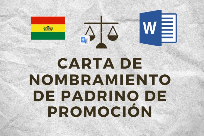 Carta de Nombramiento de Padrino de Promoción Bolivia