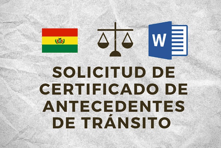 Certificado de Antecedentes de Transito Bolivia