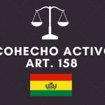 Cohecho Activo BOLIVIA ART 158 CODIGO PENAL