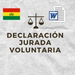 Declaración Jurada Voluntaria Bolivia