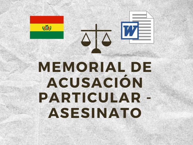 MEMORIAL DE ACUSACIÓN PARTICULAR - ASESINATO