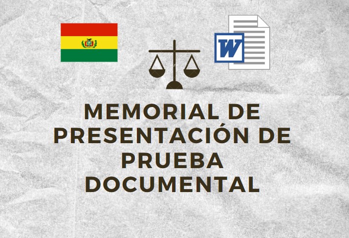 MEMORIAL DE PRESENTACIÓN DE PRUEBA DOCUMENTAL