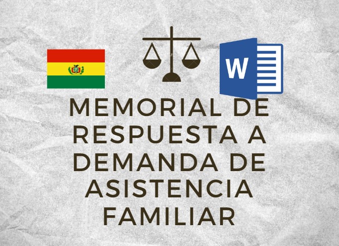 MEMORIAL DE RESPUESTA A DEMANDA DE ASISTENCIA FAMILIAR