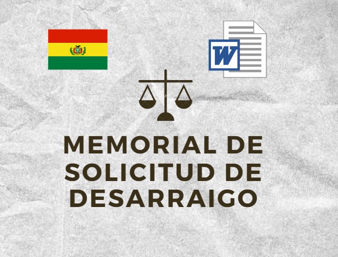 MEMORIAL DE SOLICITUD DE DESARRAIGO