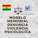 MEMORIAL DENUNCIA VIOLENCIA PSICOLOGICA BOLIVIA