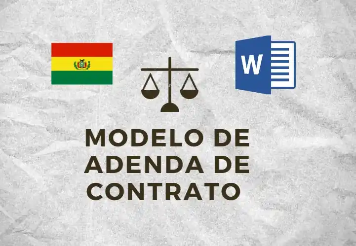 MODELO DE ADENDA DE CONTRATO EN BOLIVIA