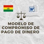 MODELO DE COMPROMISO DE PAGO DE DINERO BOLIVIA