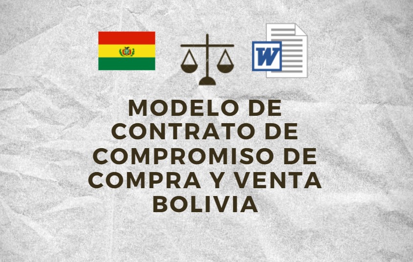 MODELO DE CONTRATO DE COMPROMISO DE COMPRA Y VENTA BOLIVIA