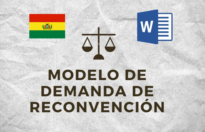 MODELO DE DEMANDA DE RECONVENCIÓN BOLIVIA