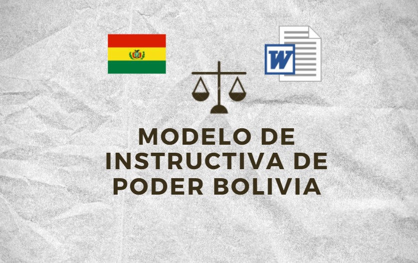 MODELO DE INSTRUCTIVA DE PODER BOLIVIA