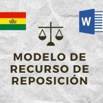 MODELO DE RECURSO DE REPOSICIÓN