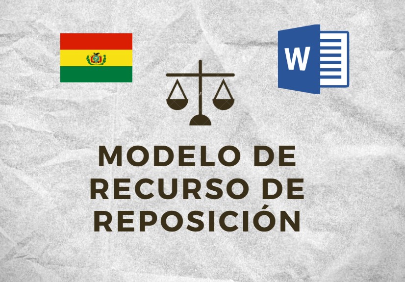 MODELO DE RECURSO DE REPOSICIÓN