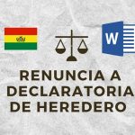 RENUNCIA A DECLARATORIA DE HEREDERO