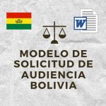 MODELO DE SOLICITUD DE AUDIENCIA BOLIVIA