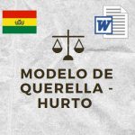 MODELO QUERELLA - HURTO