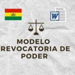 MODELO REVOCATORIA DE PODER BOLIVIA