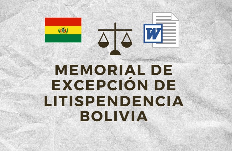 Memorial de Excepción de Litispendencia Bolivia