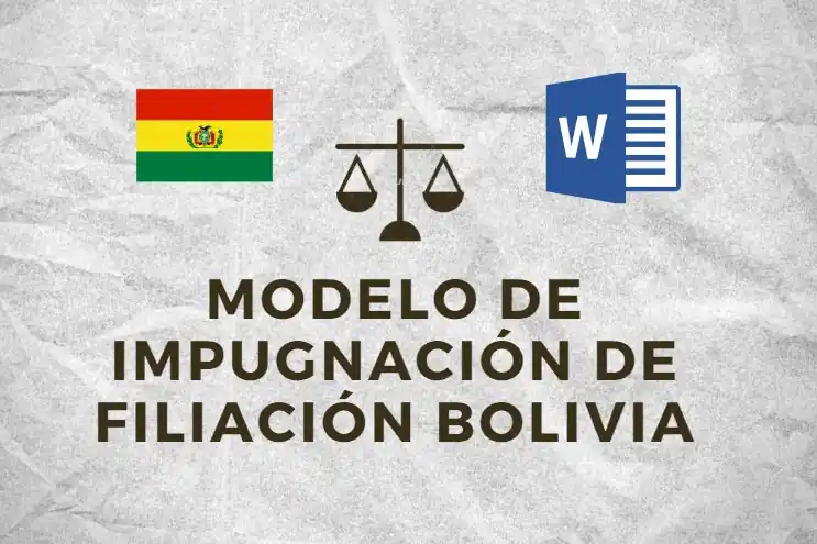 Modelo de Demanda de Impugnacion de Filiacion Bolivia en WORD