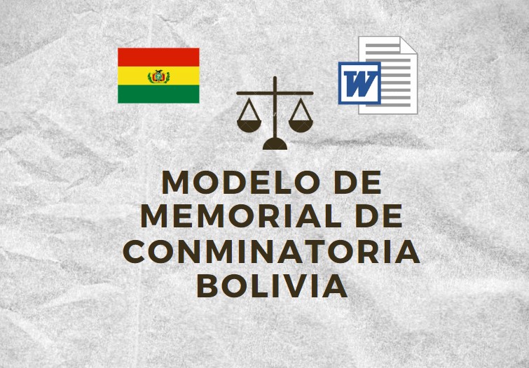 Modelo de Memorial de Conminatoria Bolivia