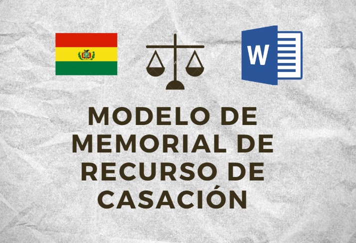 Modelo de Memorial de RECURSO DE CASACIÓN en el FONDO