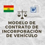 Modelo de Minuta de Incorporación de Vehículo Bolivia