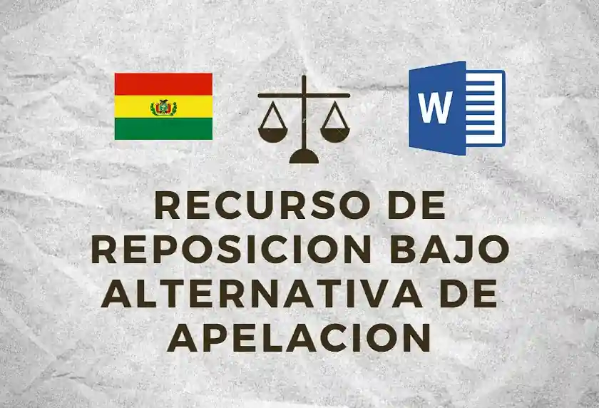 RECURSO DE REPOSICION BAJO ALTERNATIVA DE APELACION