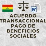 acuerdo transaccional pago de beneficios sociales