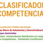 clasificador competencial bolivia pdf actualizado