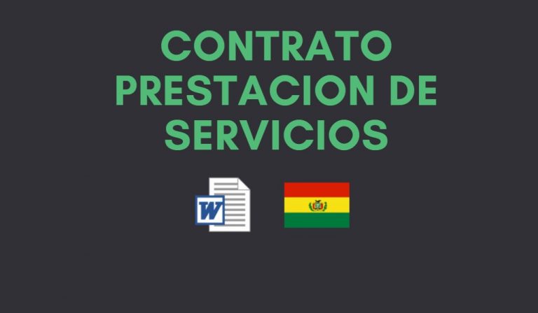 MODELOS DE CONTRATOS - MINUTAS BOLIVIA 2023