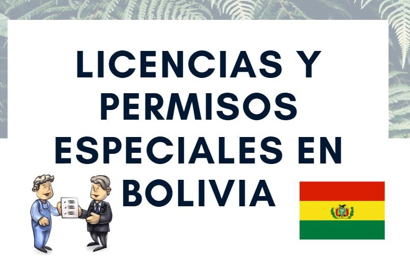 licencias y permisos especiales en bolivia