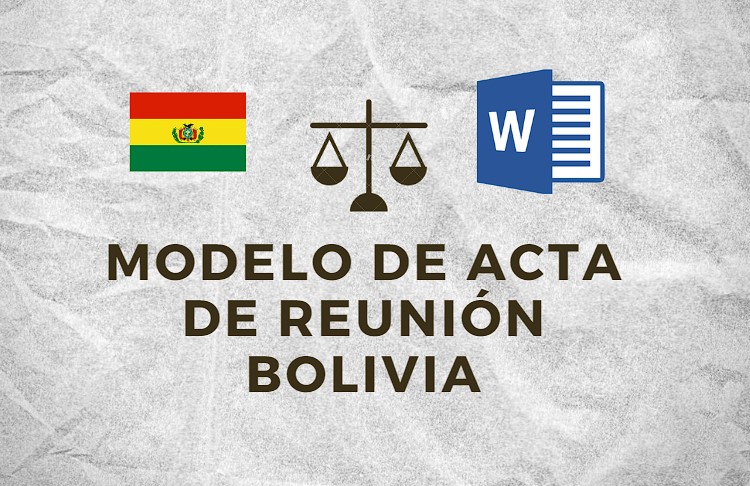 modelo de acta de reunion bolivia