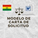 modelo de carta de solicitud Bolivia en word