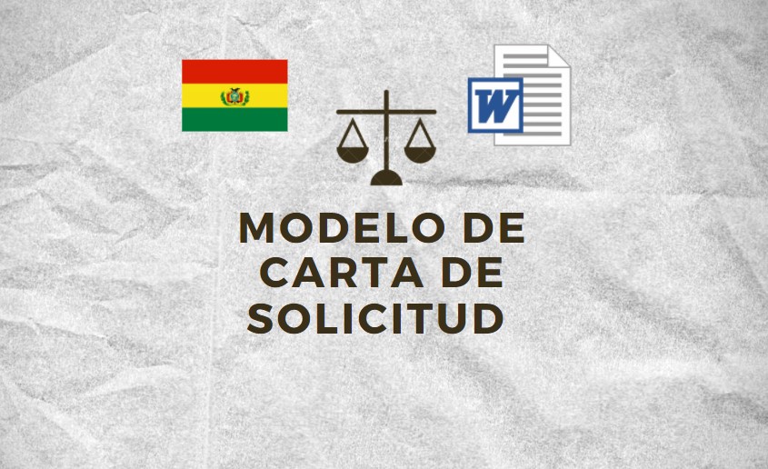 modelo de carta de solicitud Bolivia en word