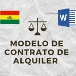 modelo de contrato de alquiler bolivia