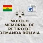 modelo de memorial de retiro de demanda bolivia