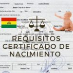 requisitos certificado de nacimiento bolivia